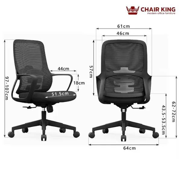 Kích thước ghế xoay nhân viên