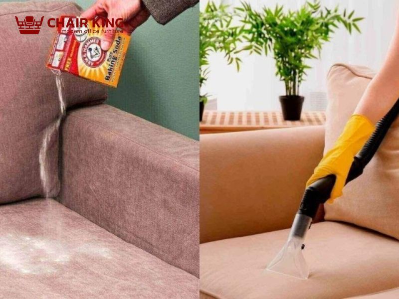 Khử mùi hôi ghế sofa bằng baking soda