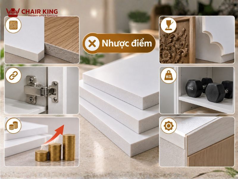 Nhược điểm của gỗ nhựa Picomat